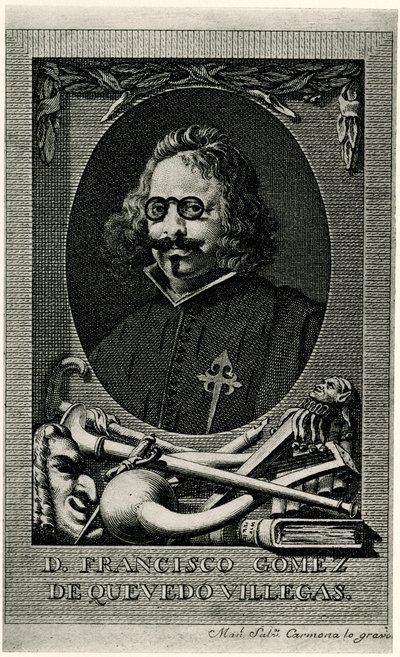 Francisco Gomez de Quevedo y Villegas af German School