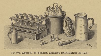 Franz von Soxhlets forbedrede mælkesteriliseringsapparat af German School