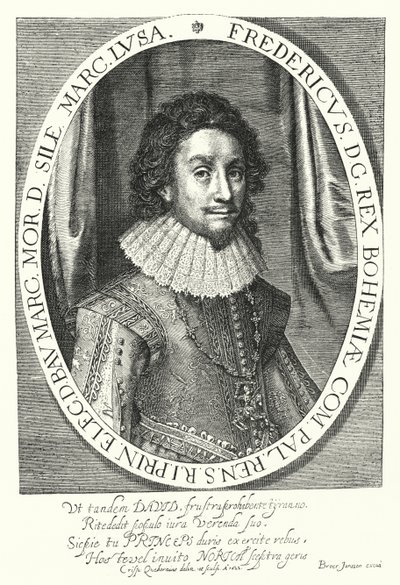 Frederik I, konge af Bøhmen, vinterkongen (gravering) af German School