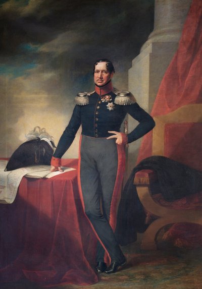 Frederik Vilhelm III, Konge af Preussen, ca. 1830 (olie på lærred) af German School