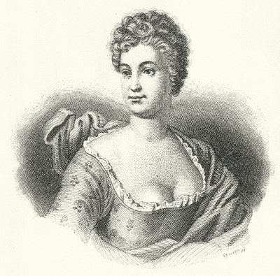 Friederike Caroline Neuber, tysk skuespillerinde og teaterinstruktør (gravering) af German School