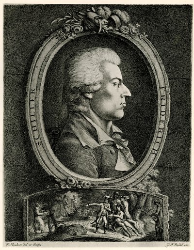 Friedrich von Schiller af German School