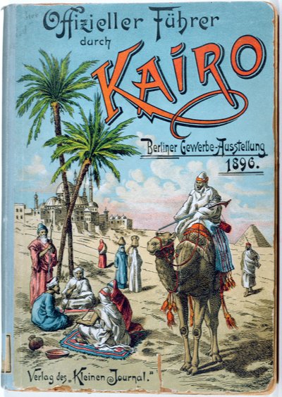 Forsiden af en tysk guidebog for Cairo, 1896 af German School