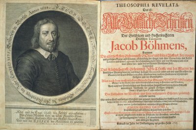 Frontispice til Theosophia Revelata af Jacob Boehme, 1715 (tryk og gravering) af German School