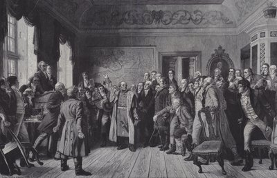 General Yorcks tale til Østpreussens stænder i Königsberg, 5. februar 1813 af German School