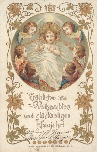 Saksalainen joulukortti (väri litho) af German School