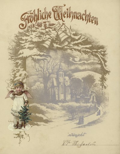 Tysk julekort af German School