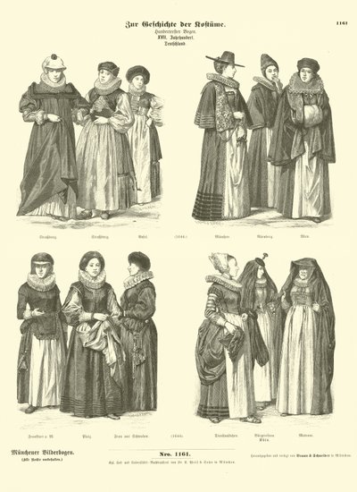 German costumes, 17th Century  af German School