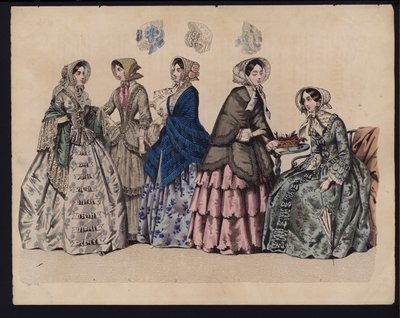 German fashion plate, mid 19th centurydani af German School