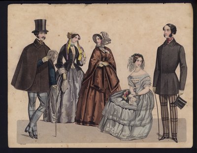 German fashion plate, mid 19th centurydani af German School