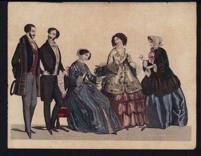 Tysk modeplade, midten af 1800-tallet af German School