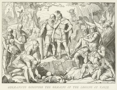 Germanicus opdager resterne af Varus-legionerne af German School