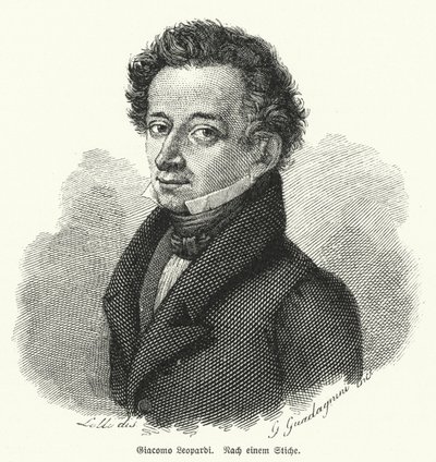 Giacomo Leopardi, italiensk filosof, digter og filolog af German School