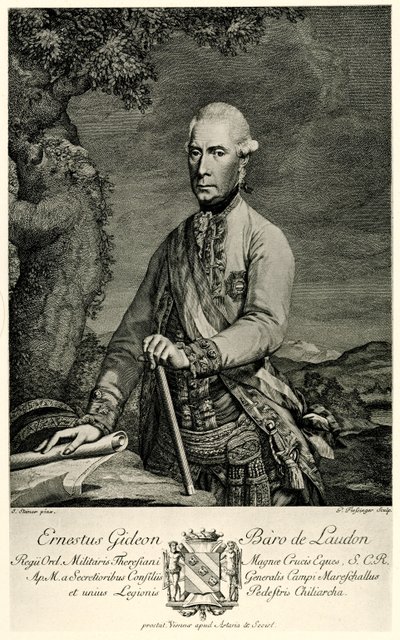 Gideon Ernst Freiherr von Laudon af German School