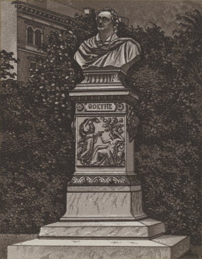 Goethe-monumentet (litho) af German School