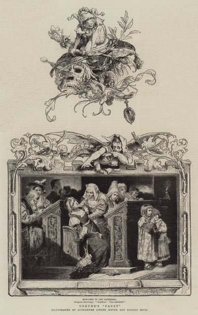 Goethes "Faust" (gravering) af German School