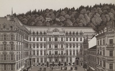 Grand Hotel Pupp (litho) af German School