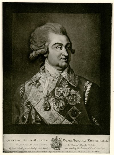 Gregor Alexandrovich Prins Potemkin af German School