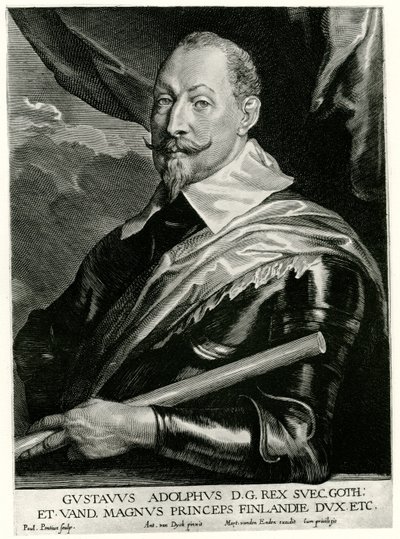Gustav II Adolf, konge af Sverige af German School