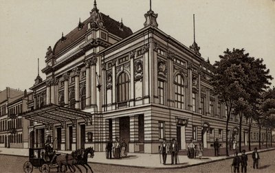 Hamborg: Deutsches Schauspielhaus, Det tyske teater (litho) af German School