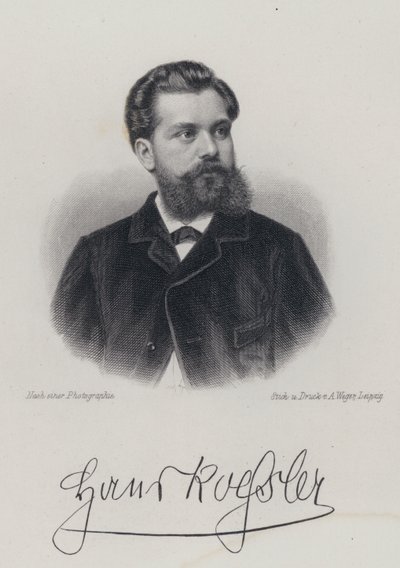 Hans von Koessler, tysk, komponist, dirigent og musiklærer (gravering) af German School