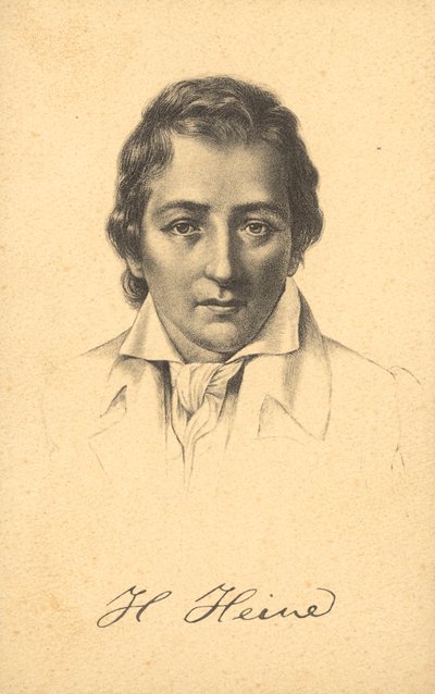 Heinrich Heine (litografi) af German School