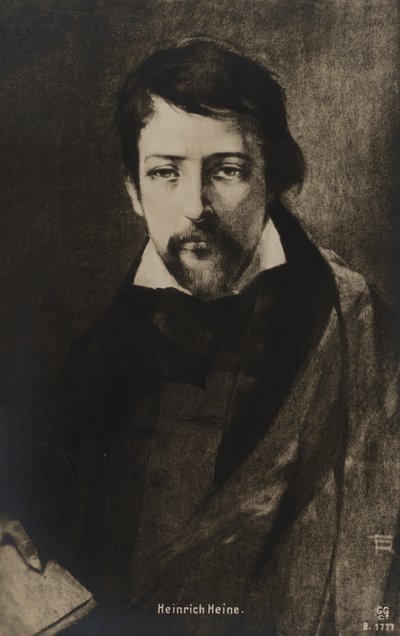 Heinrich Heine (litho) af German School