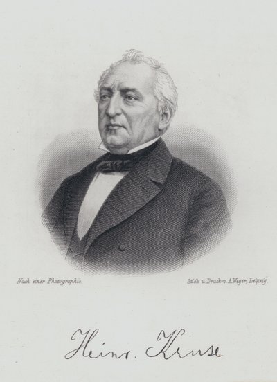 Heinrich Kruse, tysk dramatiker og publicist (gravering) af German School