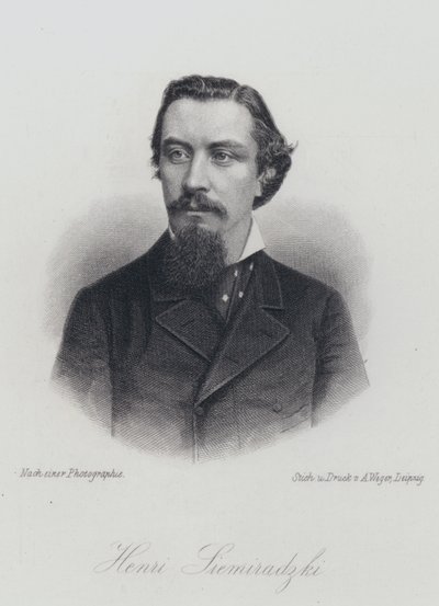 Henryk Siemiradzki, polsk kunstner (gravering) af German School
