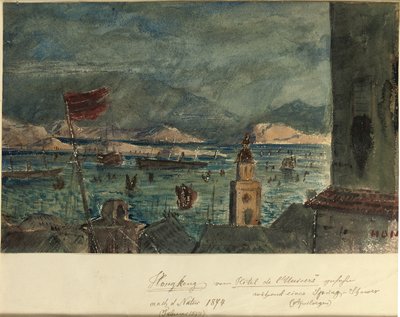 Hong Kong fra Hotel de l"Univers: April i Asien, 1874 af German School
