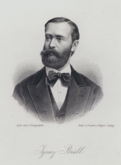 Ignaz Brull, moravisk-født østrigsk pianist og komponist (gravering) af German School