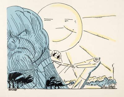 Illustration fra Styl, pub.1922 (pochoir print) af German School
