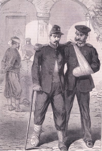 På hospitalet, Cassells History of the War between France and Germany udgivet af Cassell and Company Limited, ca. 1890 (litho) af German School