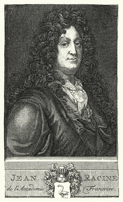 Jean Racine, fransk dramatiker (gravering) af German School
