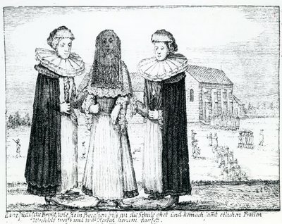Jødisk bryllup (gravering) af German School