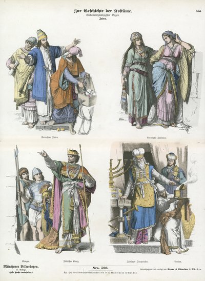 Jewish costumes  af German School