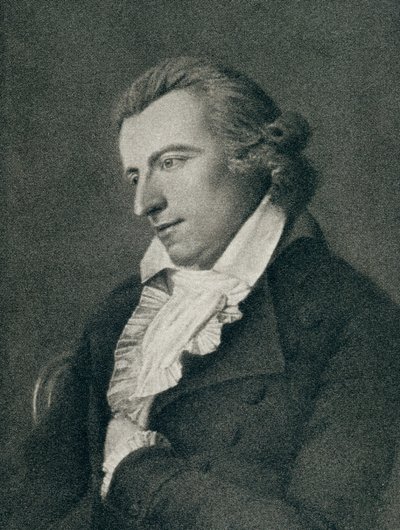Johann Christoph Friedrich von Schiller (1759-1805) (stik) af German School