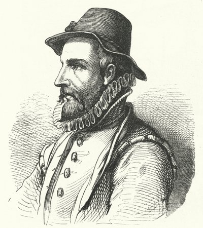 Johann Fischart, tysk forfatter og satiriker (gravering) af German School