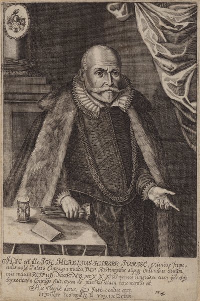 Johann Herel, tysk jurist (gravering) af German School
