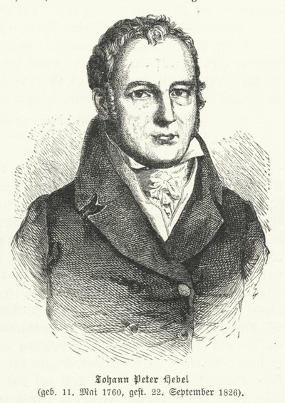 Johann Peter Hebel, tysk digter af German School