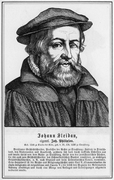 Johann Sleidan (gravering) af German School
