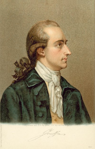 Johann Wolfgang von Goethe, (1749-1832), tysk forfatter og statsmand. af German School