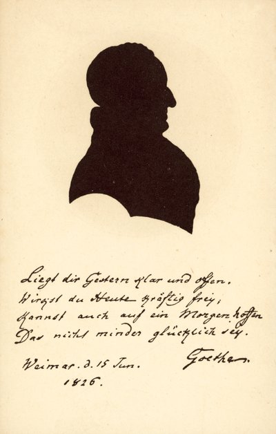 Johann Wolfgang von Goethe (litografi) af German School