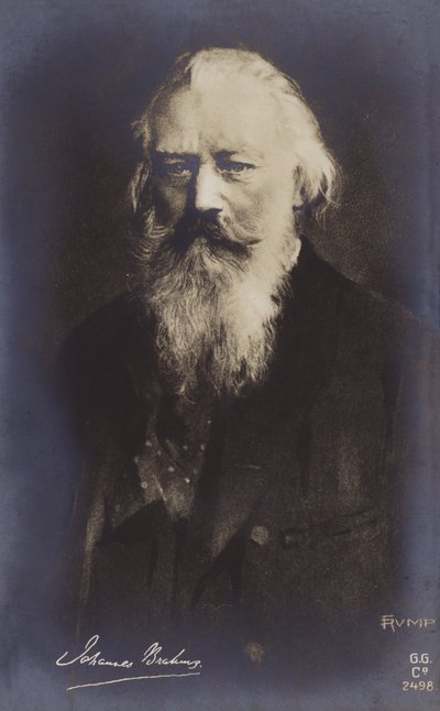 Johannes Brahms, tysk komponist og pianist (1833-1897) af German School