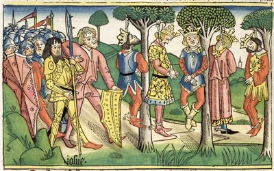 Joshua 10 16-27 Henrettelse af de fem konger, fra 