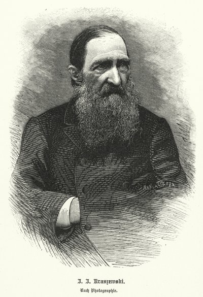 Jozef Ignacy Kraszewski, polsk historiker og romanforfatter (litho) af German School