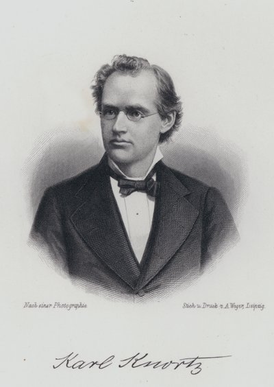 Karl Knortz, tysk-amerikansk forfatter (gravering) af German School