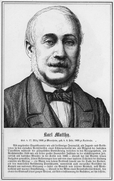 Karl Matthy (gravering) af German School