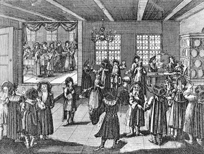 Ketubah af Georg Puschner fra Kirchners jødiske ceremoni, 1726 af German School