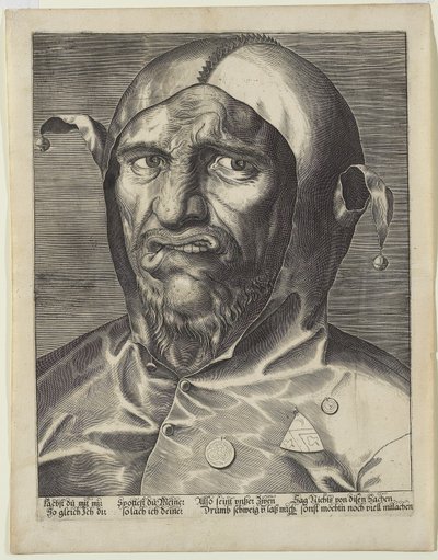 Stort hoved af en nar, ca. 1600 af German School